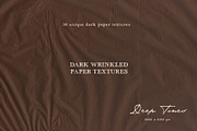 Dark Wrinkled Paper Textures, a Texture Graphic by Purple (Thumbnail 1 of 16)