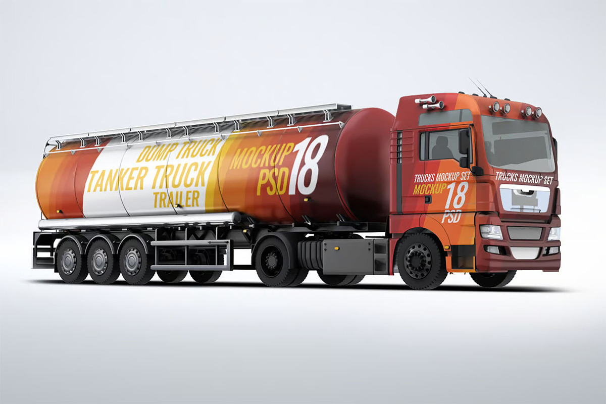 Trucks Mock-Up, a Product Mockup by DesignRushMarket (Photo 10 of 13)