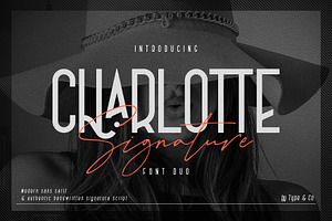 Charlotte Signature Font Duo