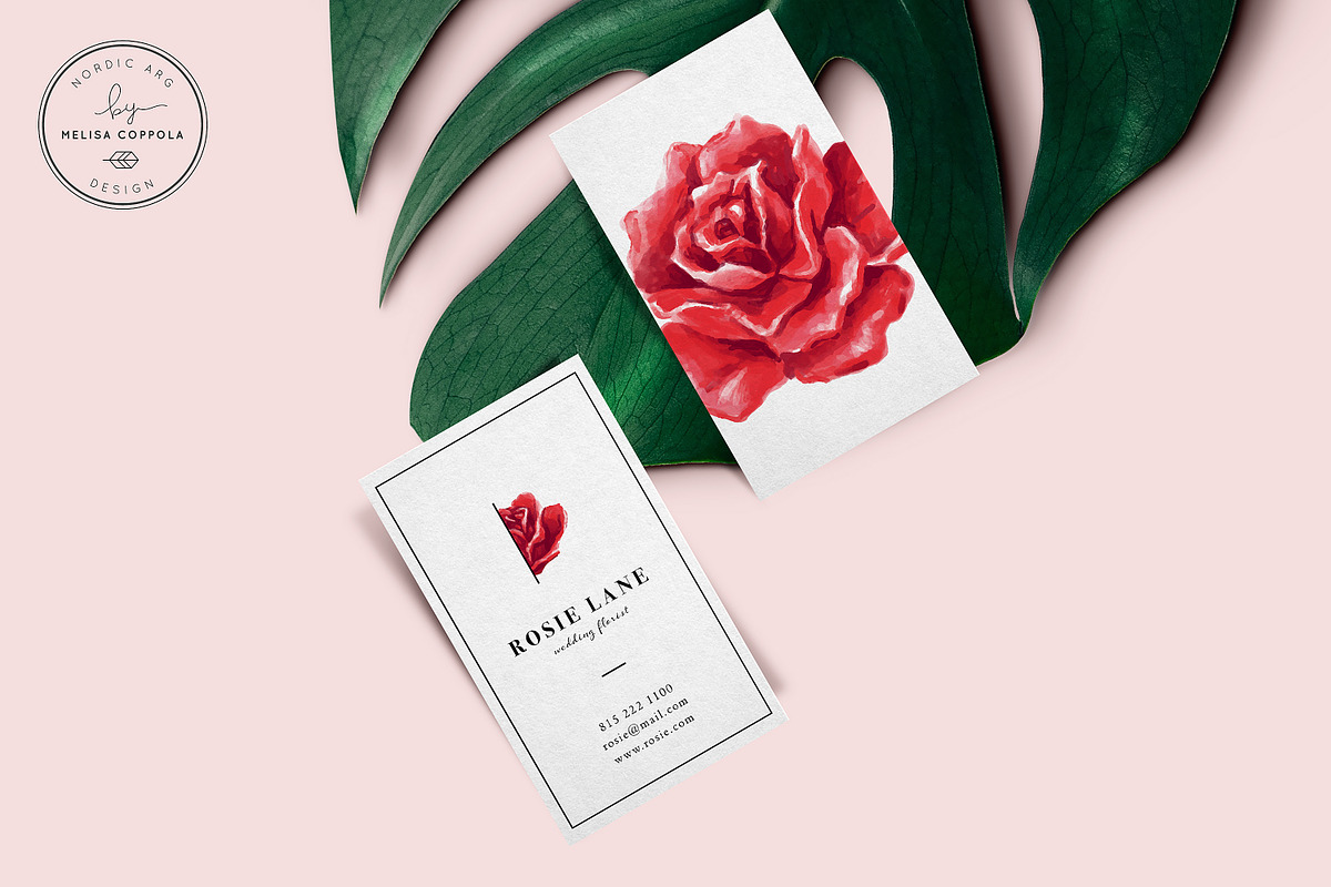 Red Roses Business Card Template, a Business Card Template by Nordic.Arg (Photo 4 of 4)