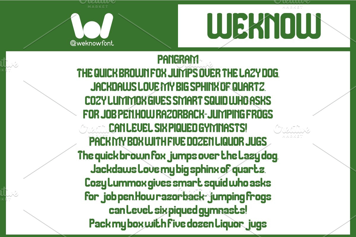 The More You font, a Sans Serif Font by weknow (Photo 5 of 7)