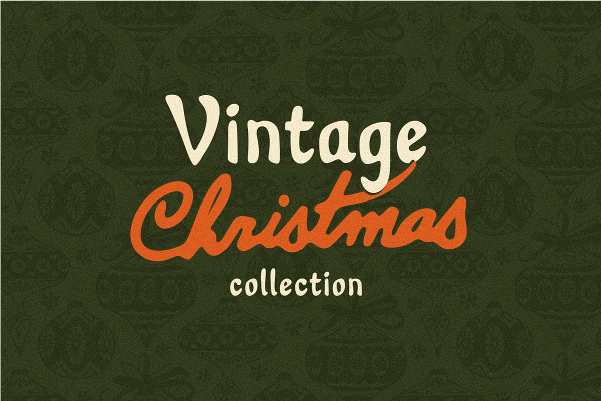 Vintage Christmas Collection: 3-in-1, a Blackletter Font by Bruised Goods (Photo 2 of 18)