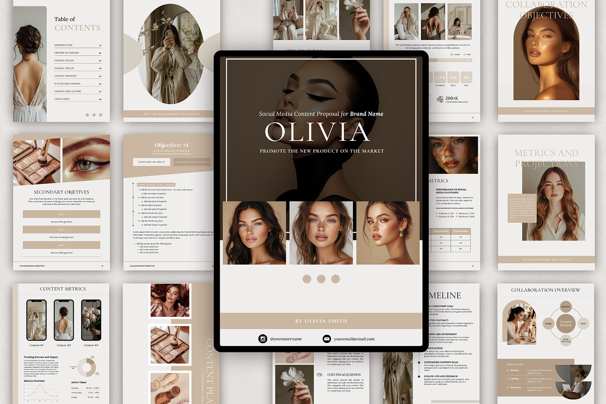 Canva Social Media Proposal Template, a Marketing Template by Bonita Digital Design (Photo 3 of 9)