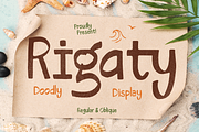 Rigaty, a Handwritten Font by Burntilldead (Thumbnail 1 of 9)