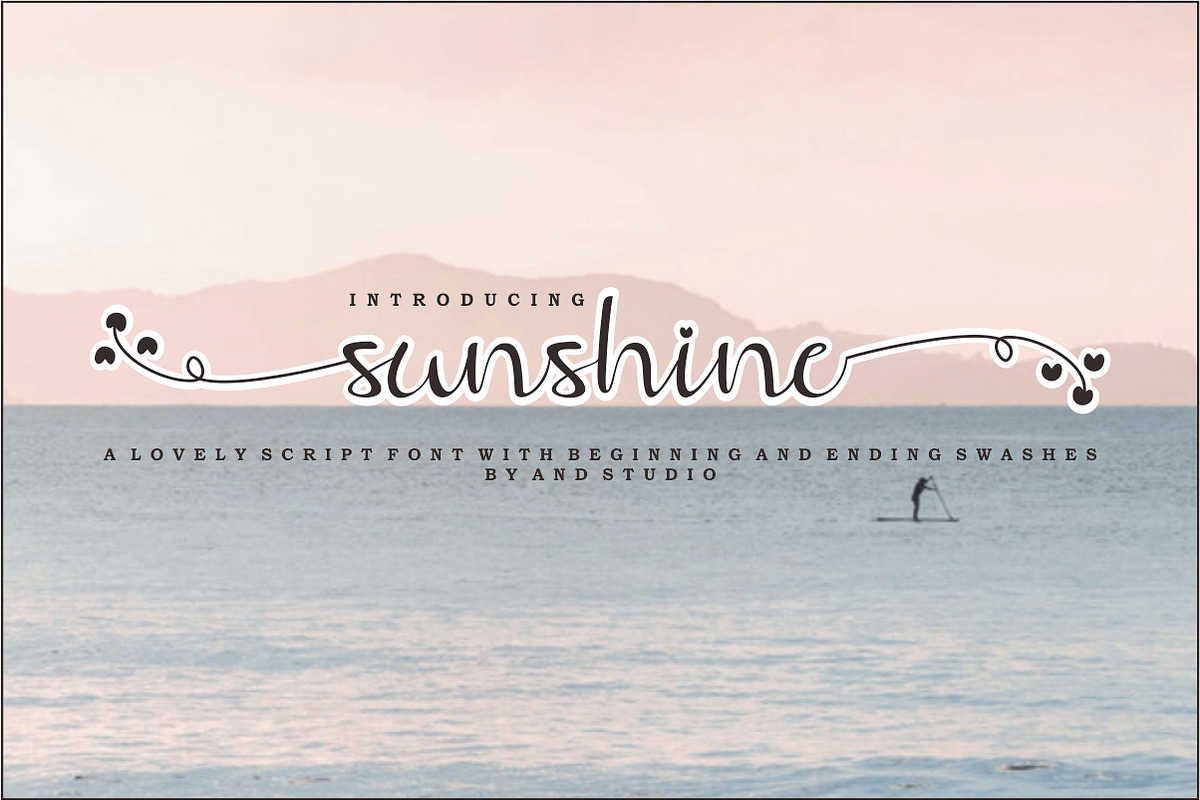 sunshine, a Script Font by And Studio (Photo 1 of 8)