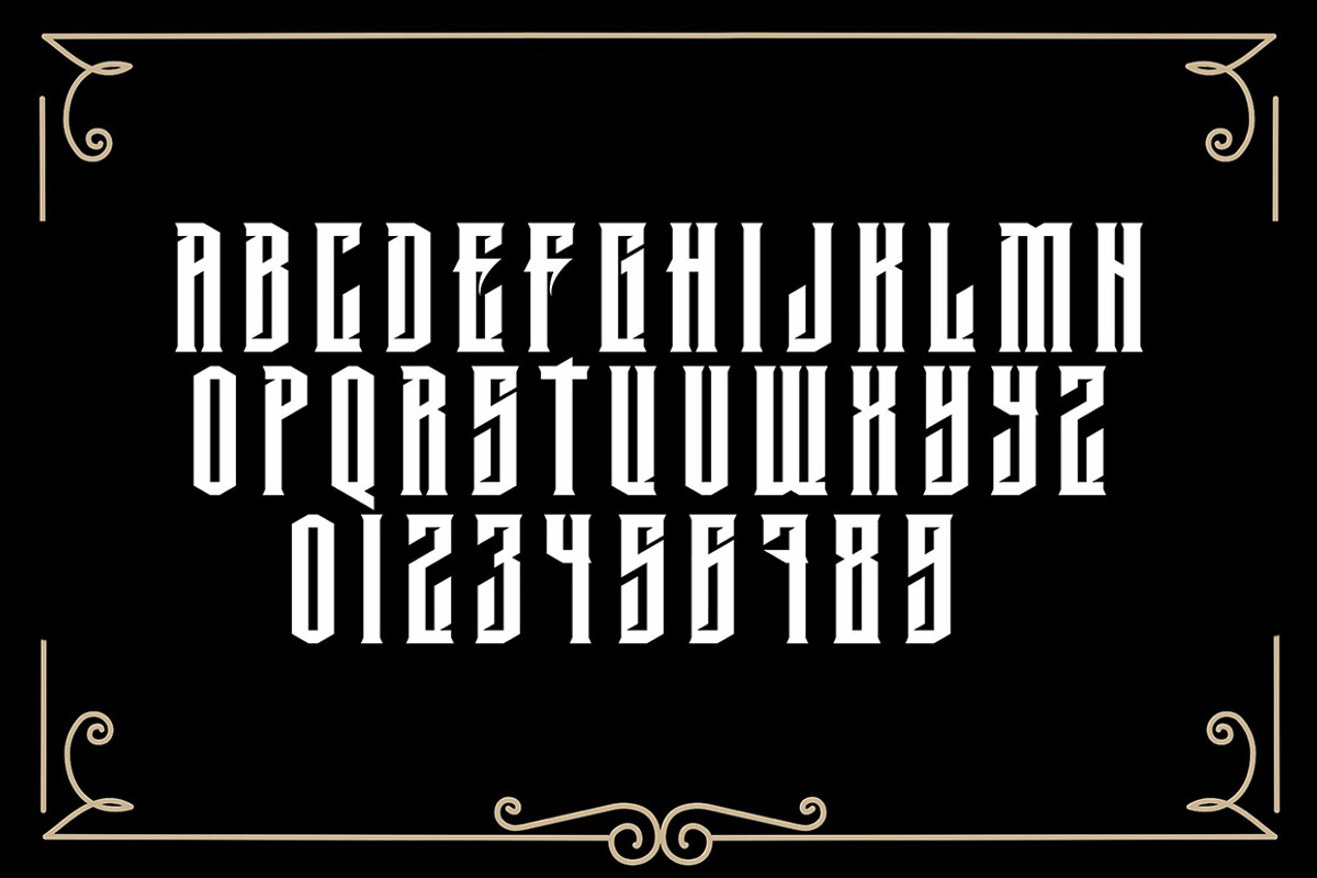Krechet font preview 2