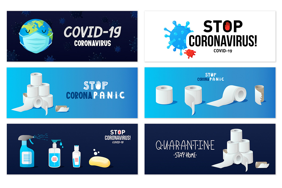 Coronavirus COVID-19 Set., a Healthcare Illustration by Chuhastock (Photo 7 of 19)