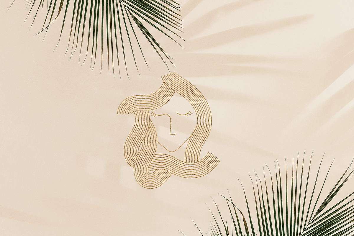 aqua woman logo minimalist elegant, a Branding & Logo Template by Mariyana (Photo 2 of 3)
