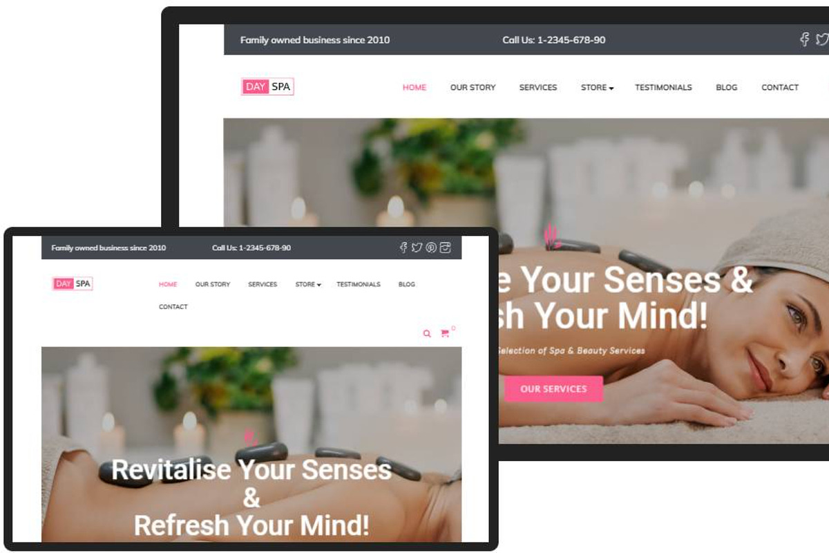DaySpa WordPress Theme preview 6