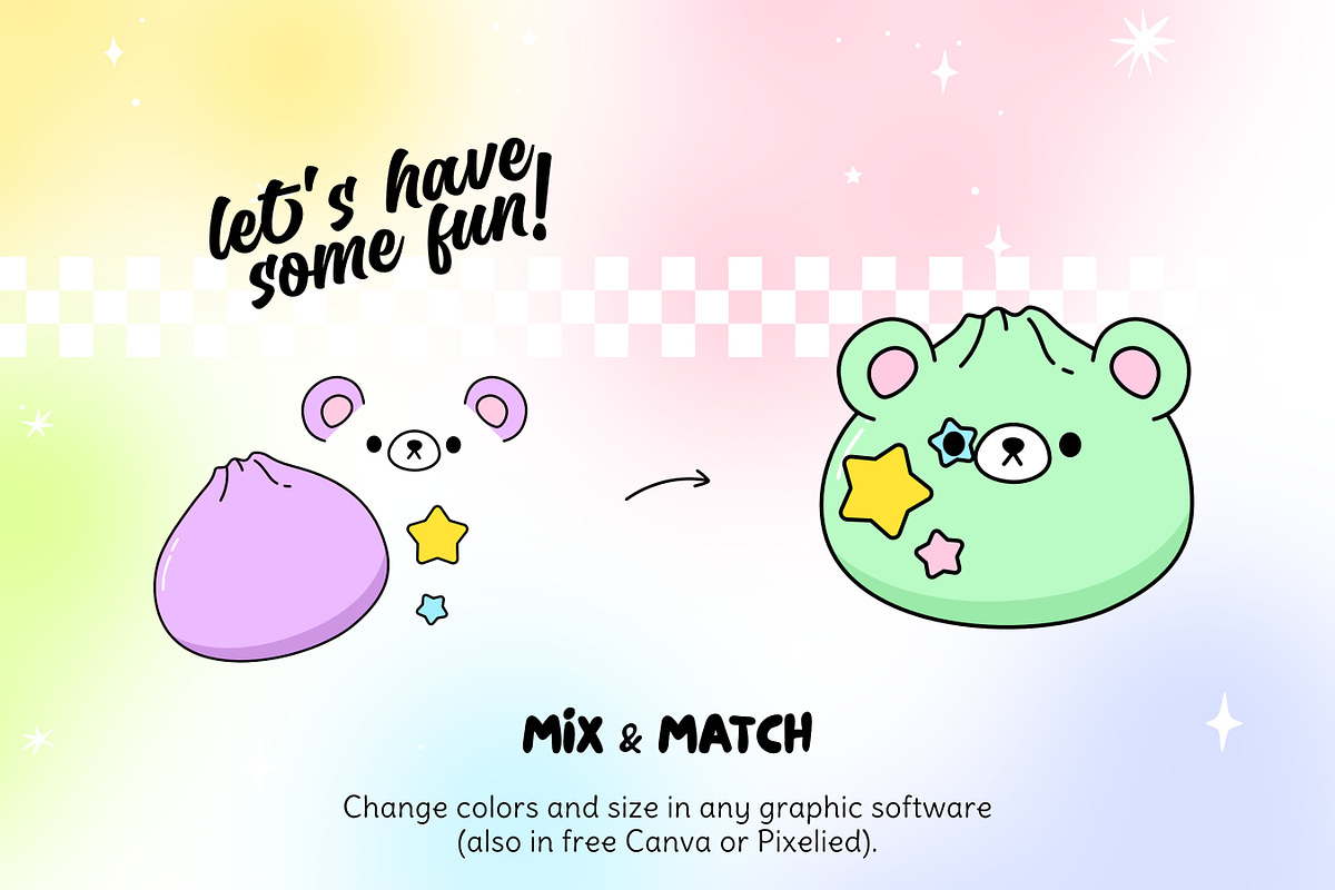 Squishy Creator Character Builder, an Object Graphic by Huxmay (Photo 7 of 12)