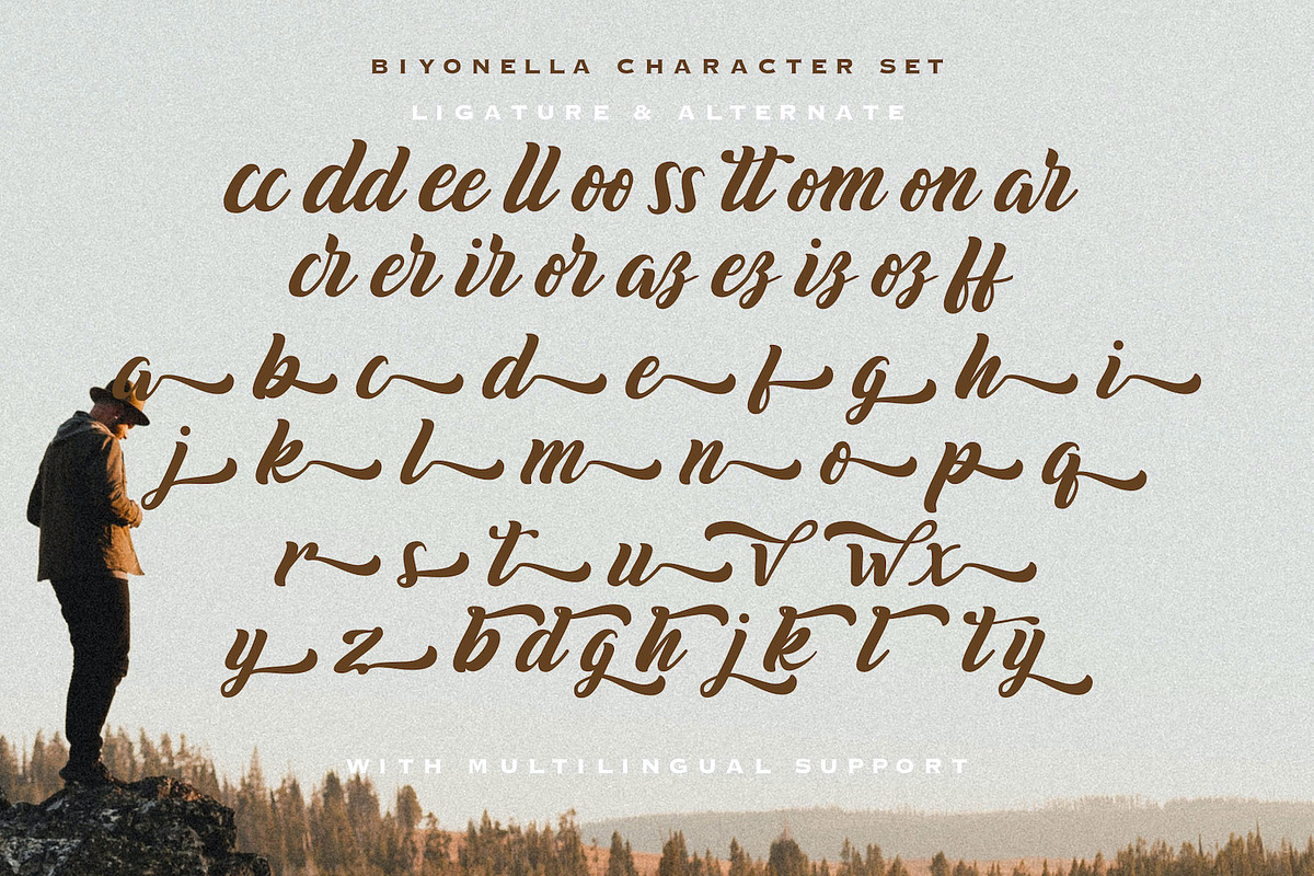 Biyonella - Retro Bold Script Font, a Script Font by StringLabs (Photo 12 of 13)
