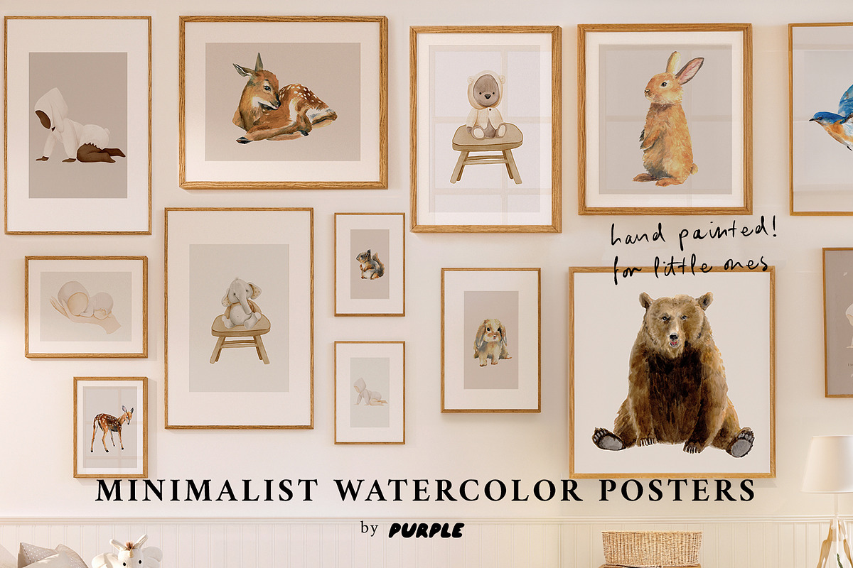Minimalist posters for little ones, a Background Graphic by Purple (Photo 1 of 10)