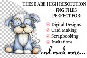 Cute Christmas Fluffy Dogs Clipart, an Illustration by Daily.Designs (Thumbnail 2 of 5)