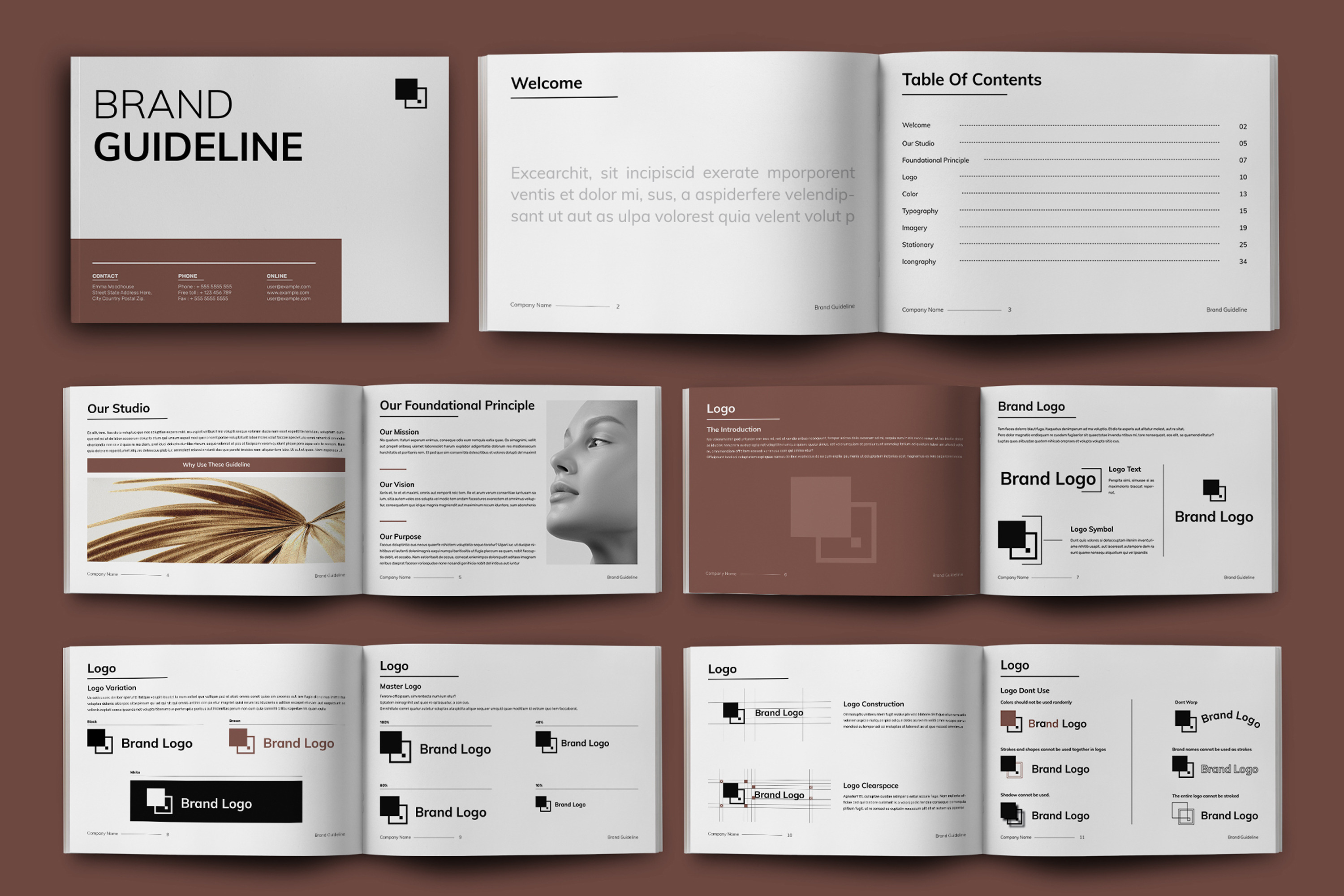 Brand Guideline Design Template