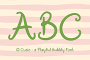Cusie - Playful Bubbly Font, a Handwritten Font by Huge Dream Studio (Thumbnail 3 of 8)