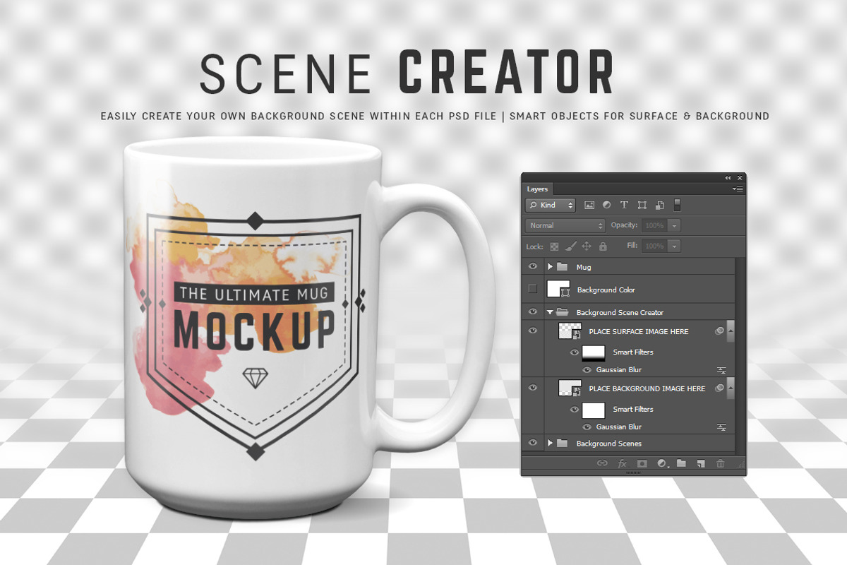 15 oz Mug Mockups (PSDs), a Cups & Container Mockup by Ultimate Mockups (Photo 5 of 7)
