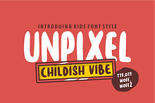Unpixel Playful Handwritten Font