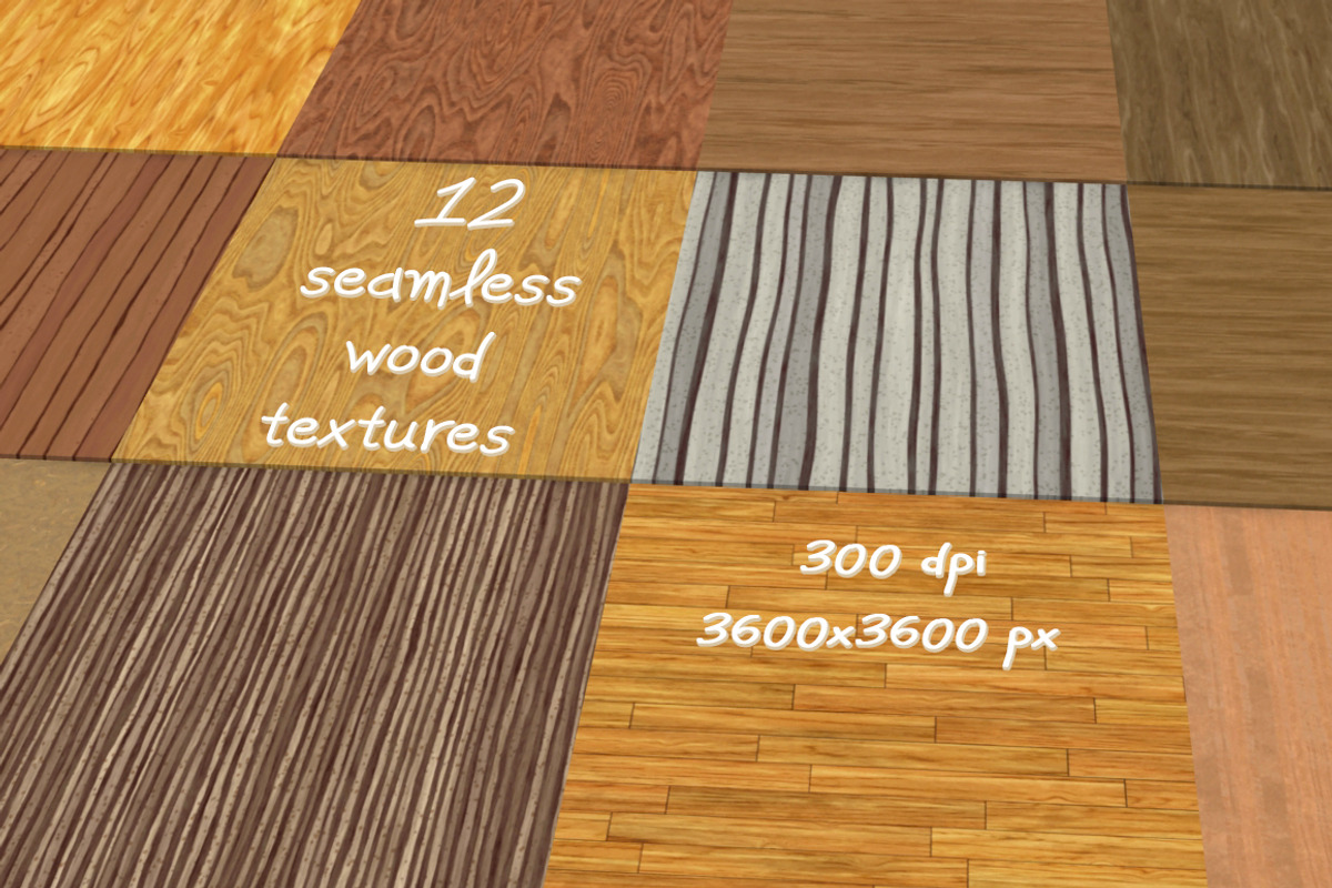 12 seamless wood textures, a Texture Graphic by SunArt (Photo 1 of 2)