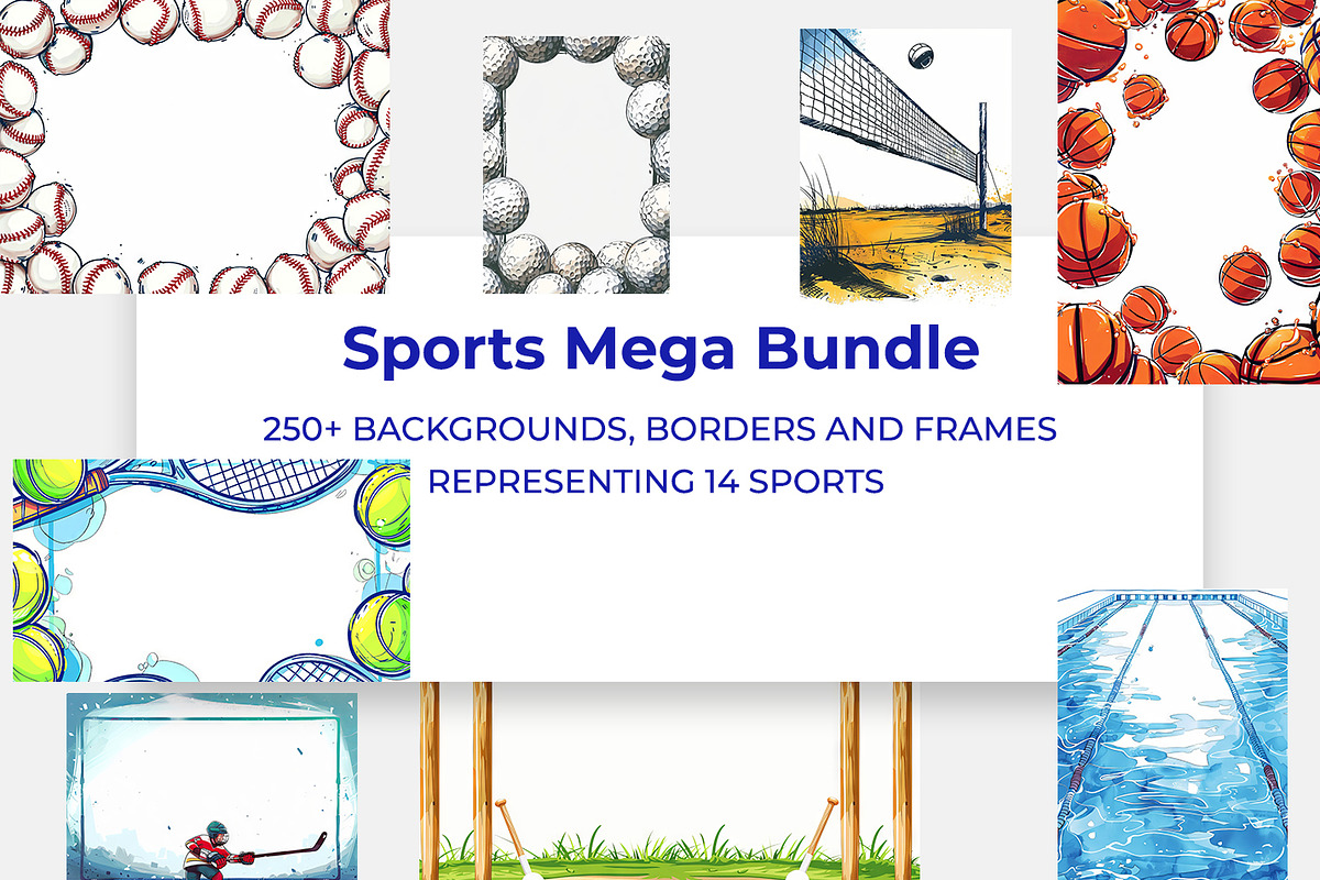 Sports Mega Bundle, a Background Graphic by karenfoleyphoto (Photo 1 of 15)