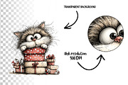 Peeking Kitten Watercolor Clipart, an Animal Illustration by Nicolle's Colorful Art (Thumbnail 4 of 9)