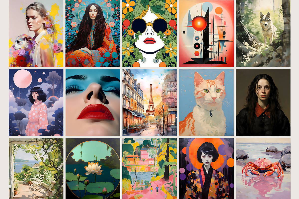 Maximalist Posters Wall Art Gallery, a Graphic by SunnyAfternoons (Photo 4 of 11)