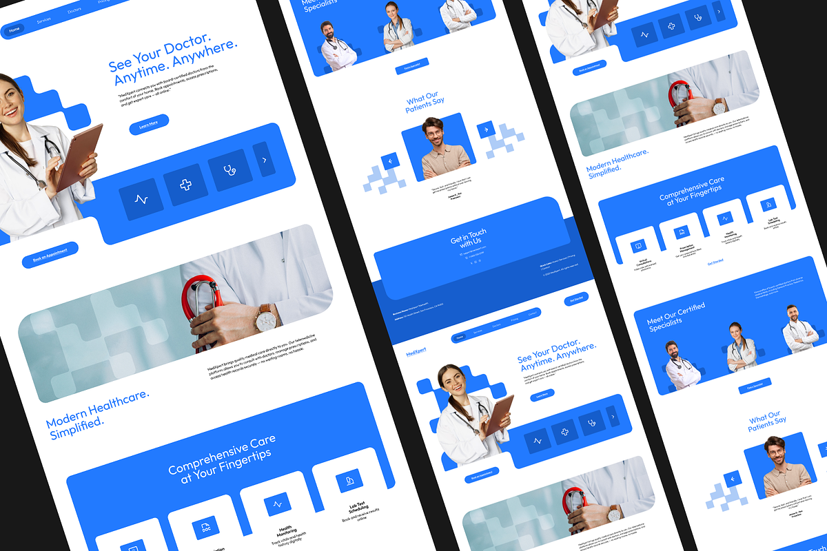 Figma Telemedicine Landing Page preview 3