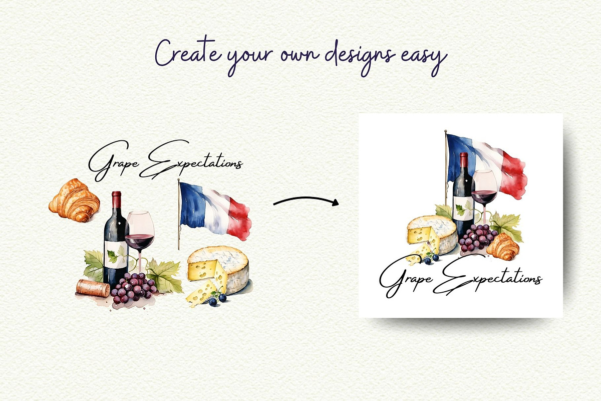 French Vibes Collection, an Object Illustration by Anna Design Studio (Photo 12 of 14)