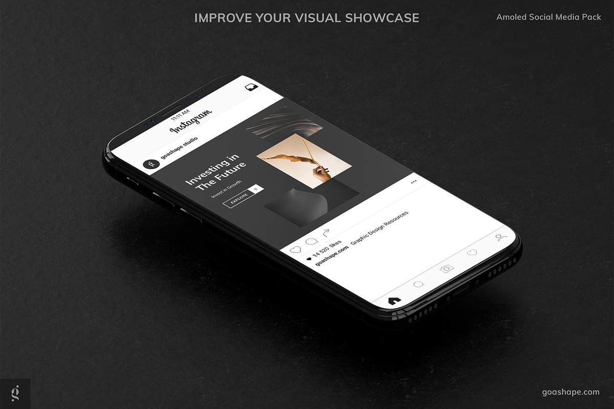 Amoled Social Media Canva Template, a Social Media Template by Goashape Studio (Photo 7 of 7)