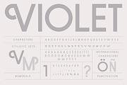 Violet | A Stylish Sans Serif, a Sans Serif Font by Josh O. (Thumbnail 6 of 6)
