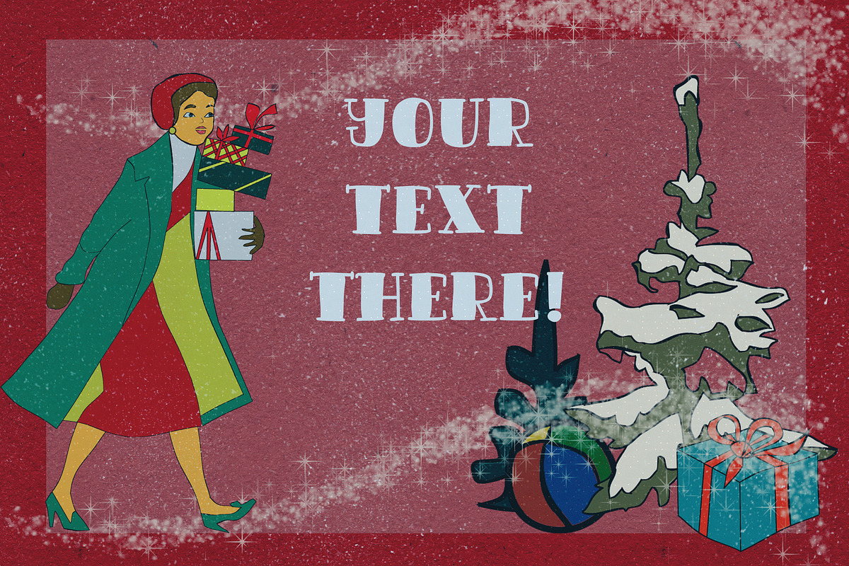 Retro Christmas EFFECTS & BRUSHES PS, a Layer Style Add-On by Alexiva (Photo 3 of 14)