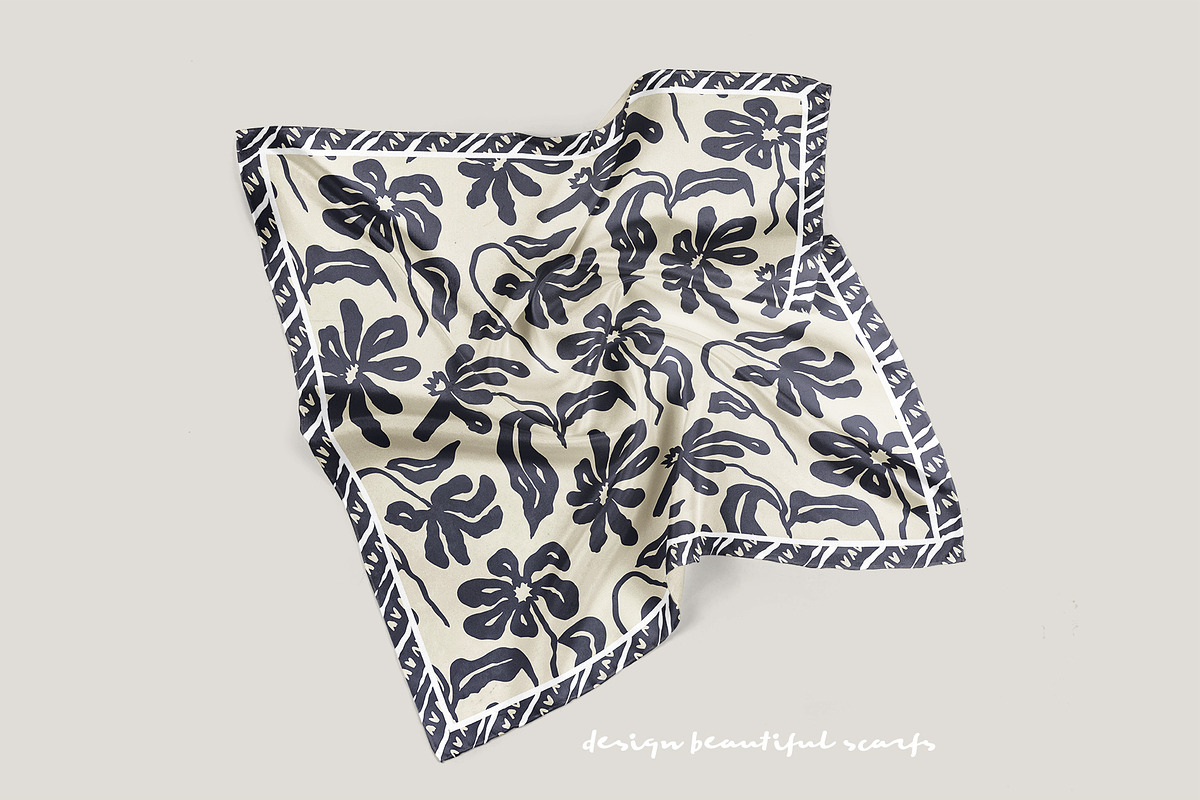 Abstract Ink Wash Floral Patterns, a Pattern Graphic by Rose Design (Photo 2 of 11)