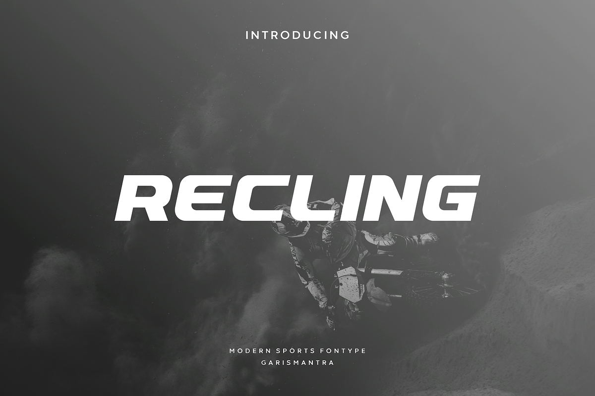 Recling, a Font by garismantra (Photo 1 of 4)