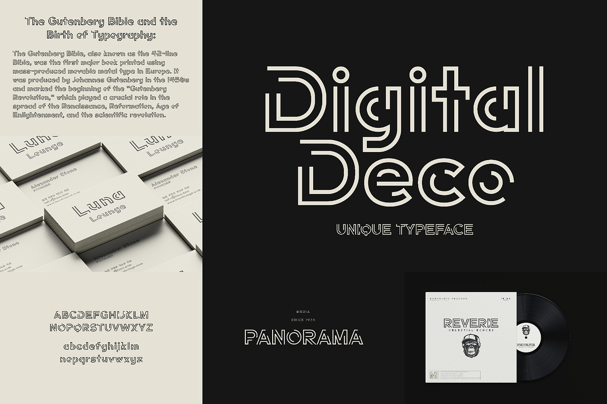 Art Deco Font Bundle (21 Fonts!), a Sans Serif Font by HipFonts (Photo 5 of 10)
