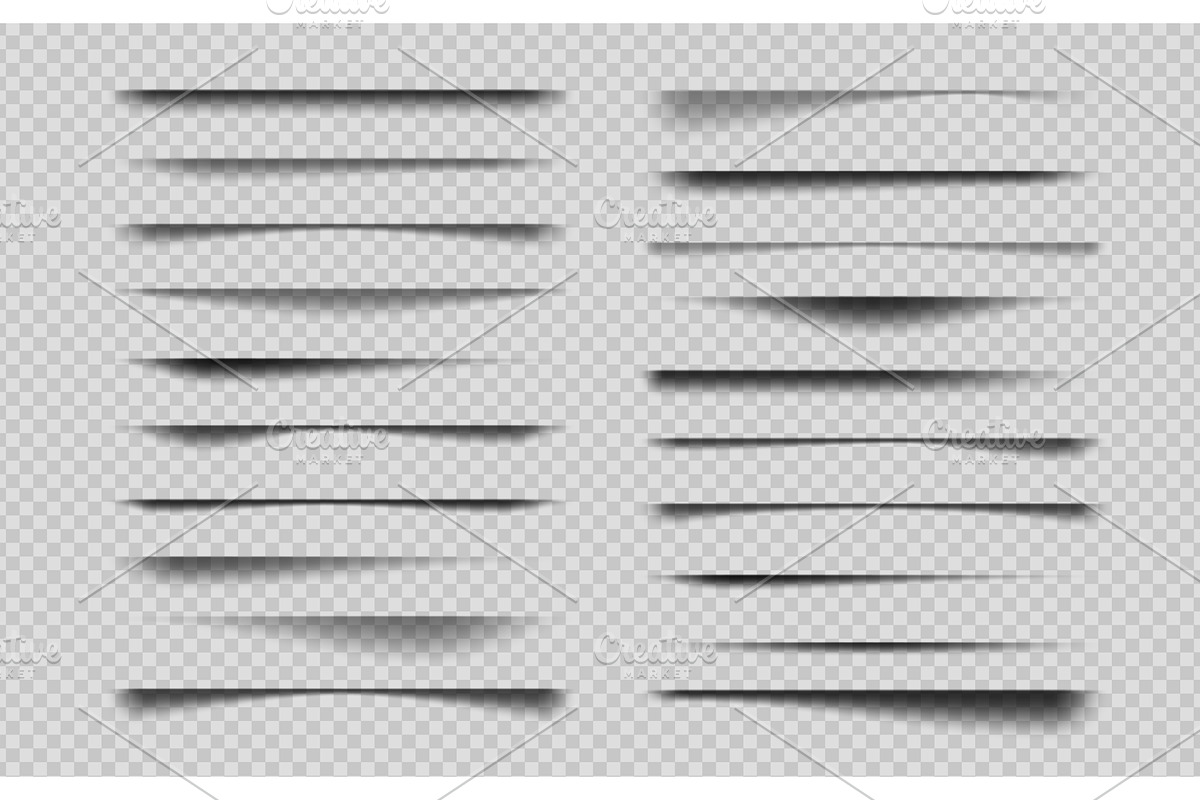 Realistic overlay shadows, an Object Illustration by Vector Tradition