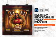Night Party Flyer Design Template, a Flyer Template by Shajib Shikder (Thumbnail 1 of 2)
