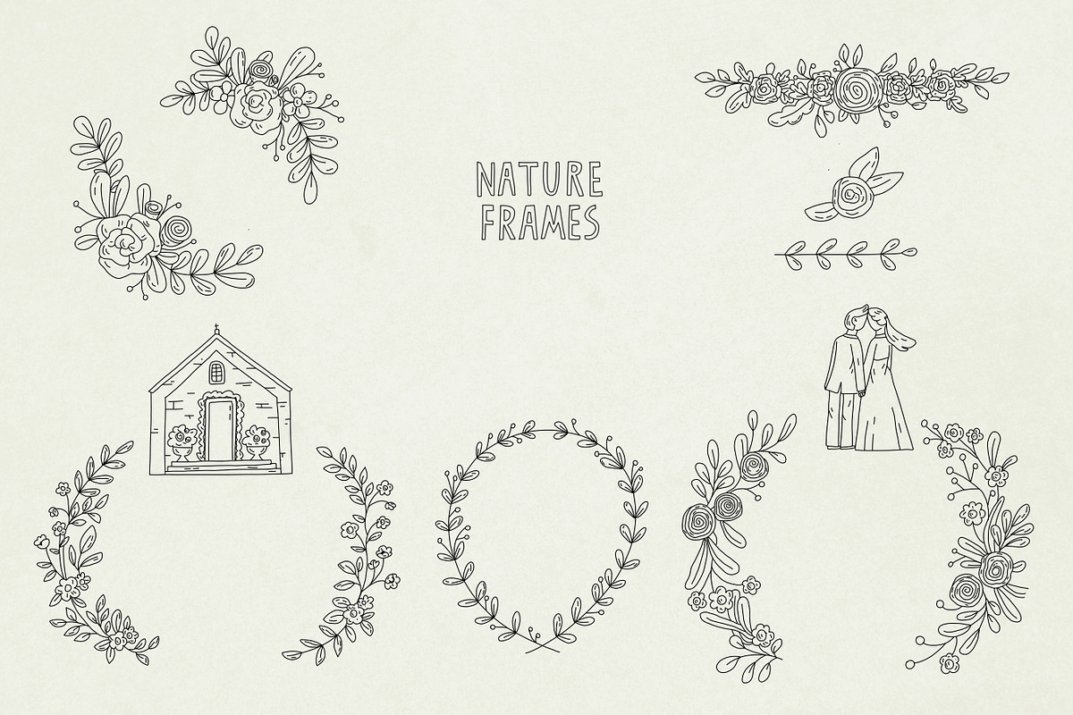 Hand Drawn 186 Wedding elements, an Outline Icon by Sasha Mitkalova (Photo 8 of 10)