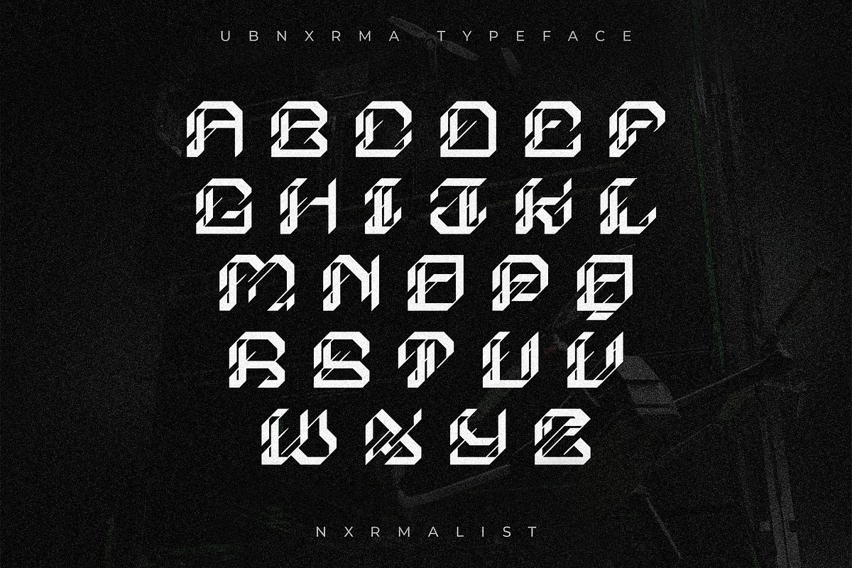 UBNXRMA FONT BY NXRMALIST, a Font by NXRMALIST (Photo 2 of 2)
