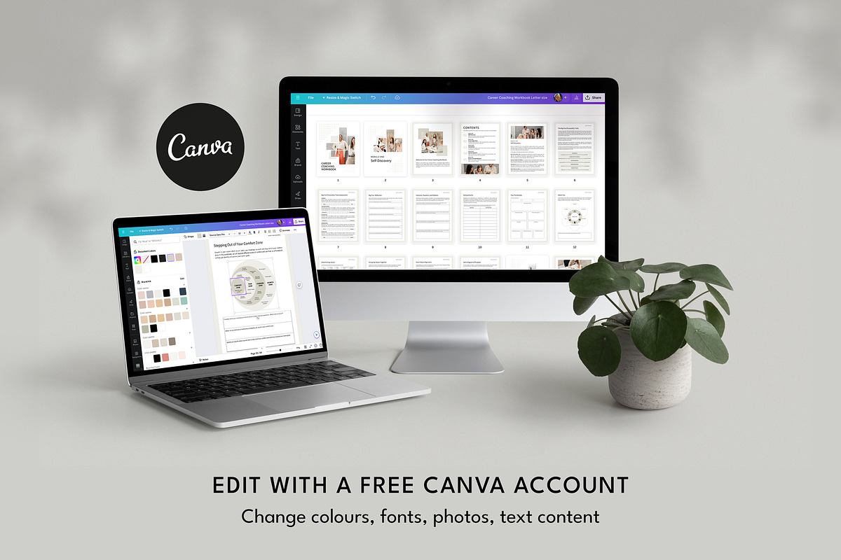 Career Coaching Canva Templates, a Templates & Theme by Miri Campbell (Photo 3 of 10)