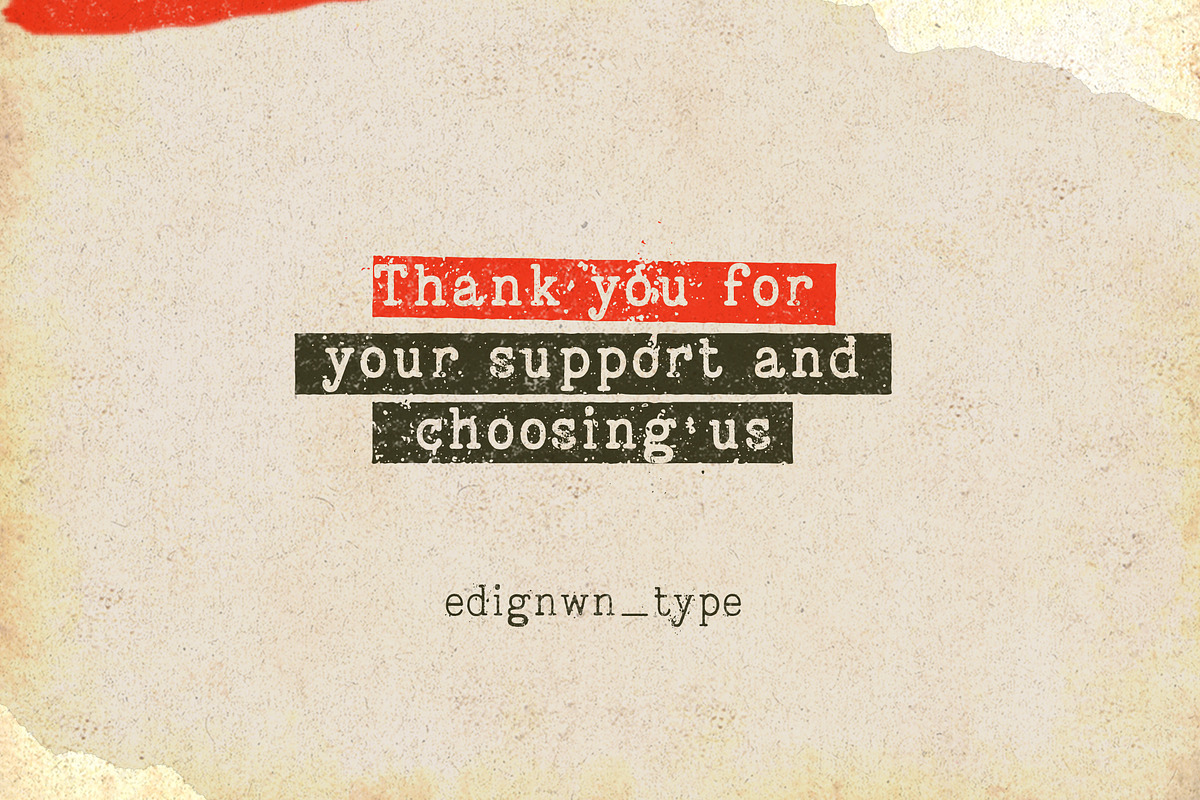 Bygonest - Old Typewriter Font, a Slab Serif Font by Edignwn Type (Photo 9 of 9)