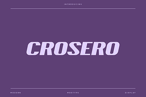 Crosero - Modern Display Typeface