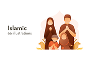 Faceless Islamic Illustrations, a Person Illustration by Berkah Studio (Thumbnail 1 of 12)