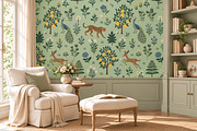 Exotic Garden I Mint Wallpaper, a Wallpaper Graphic by by creative paper (Thumbnail 10 of 15)