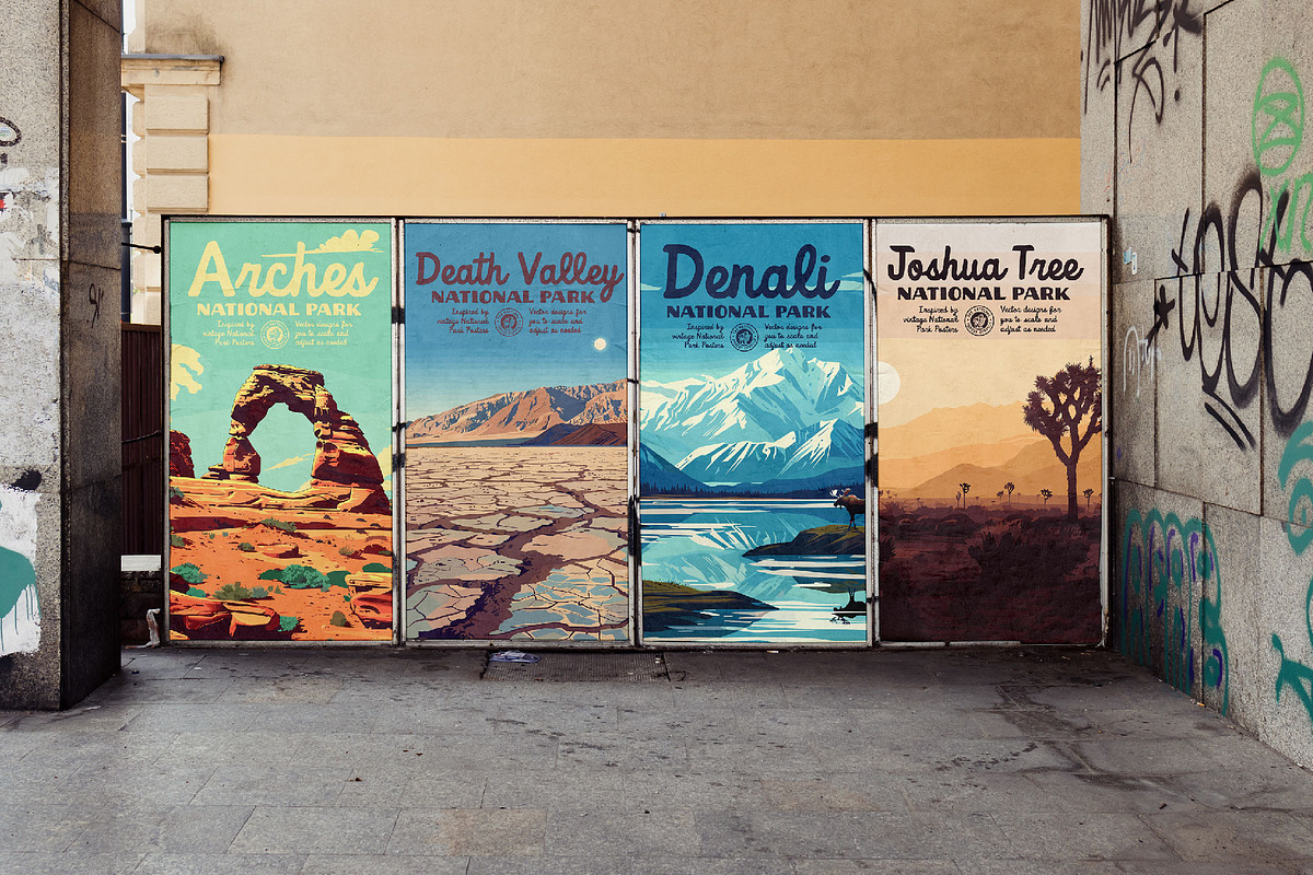 National Park Poster Illustrations, a Decorative Illustration by Vicarel Studios (Photo 8 of 23)