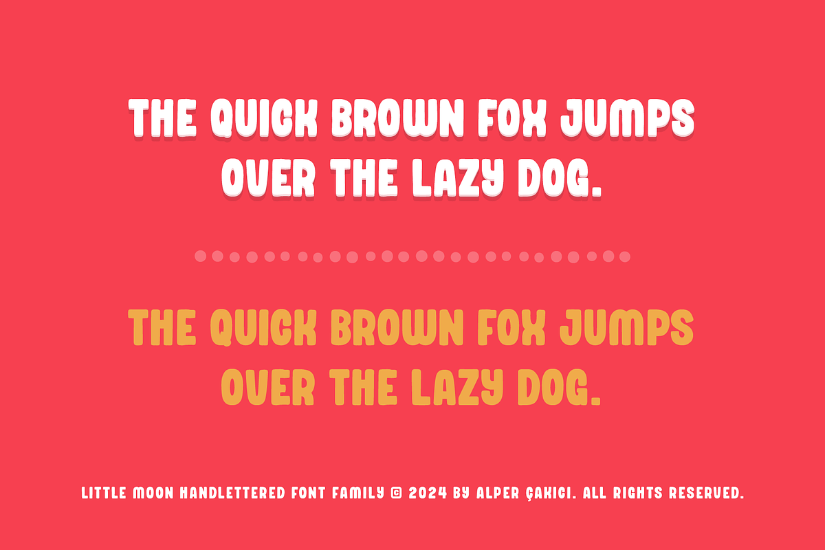 Little Moon Playful Typeface, a Handwritten Font by alpercakici (Photo 5 of 9)