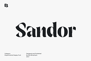 Sandor; Display Serif Font, a Serif Font by Eko Bimantara (Thumbnail 1 of 5)
