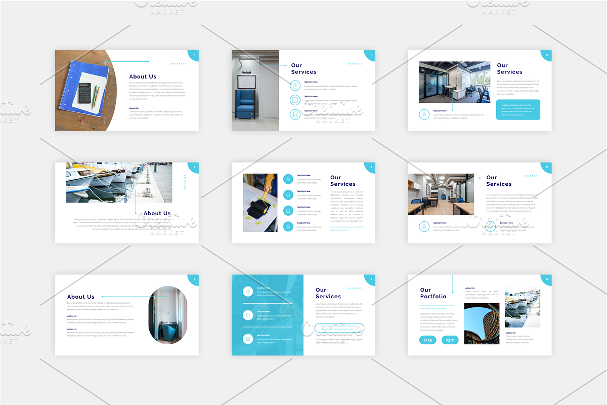 Minimalist Pitch Deck Bundle, a Presentation Template by Artiveko (Photo 3 of 4)