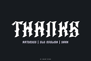 Rigo Kicmer - Old English Font, a Blackletter Font by Iqsiart Studio (Thumbnail 8 of 8)