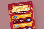 Music Fest Rundown Flyer Set, a Flyer Template by MMPixelCraft (Thumbnail 2 of 4)