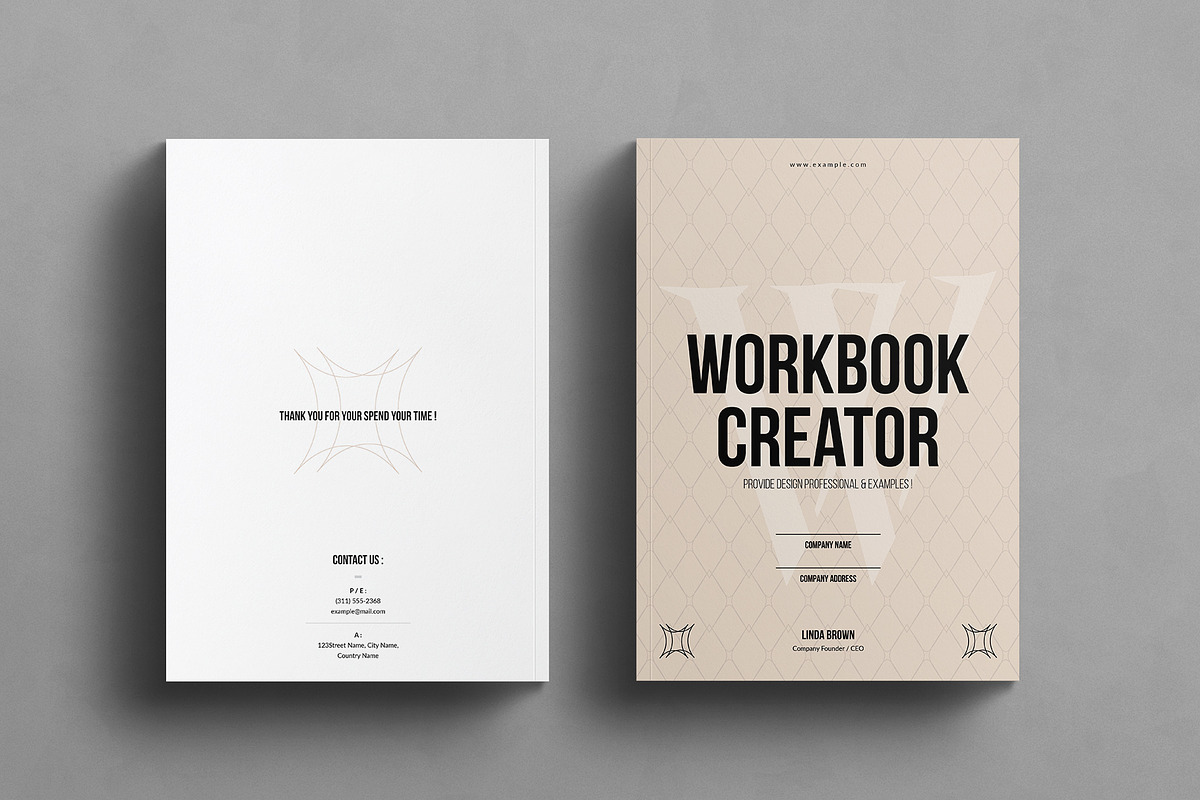 Workbook Creator Planner Template, a Brochure Template by E-Type (Photo 7 of 7)