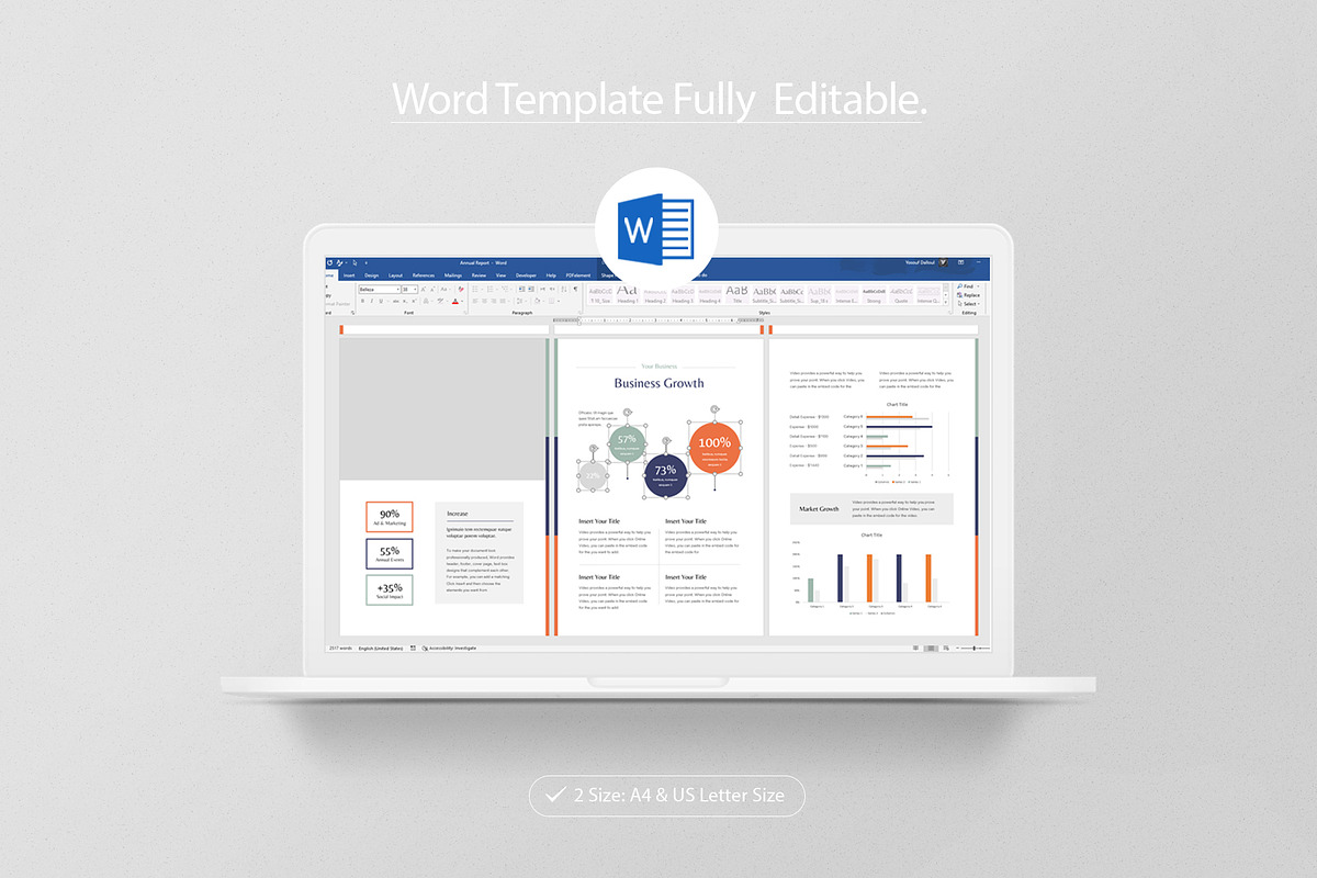 Annual Report 20 Pages, a Brochure Template by Creativity-Design